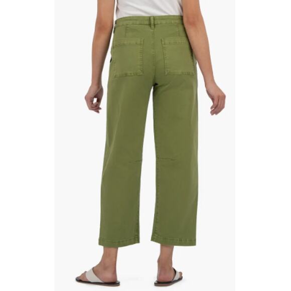 New KUT FROM THE KLOTH Women's Kiwi Ashton Cropped Barrel Jean Pants Size 12 - Picture 2 of 12